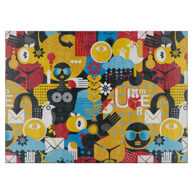 Summer time cutting board (Front)