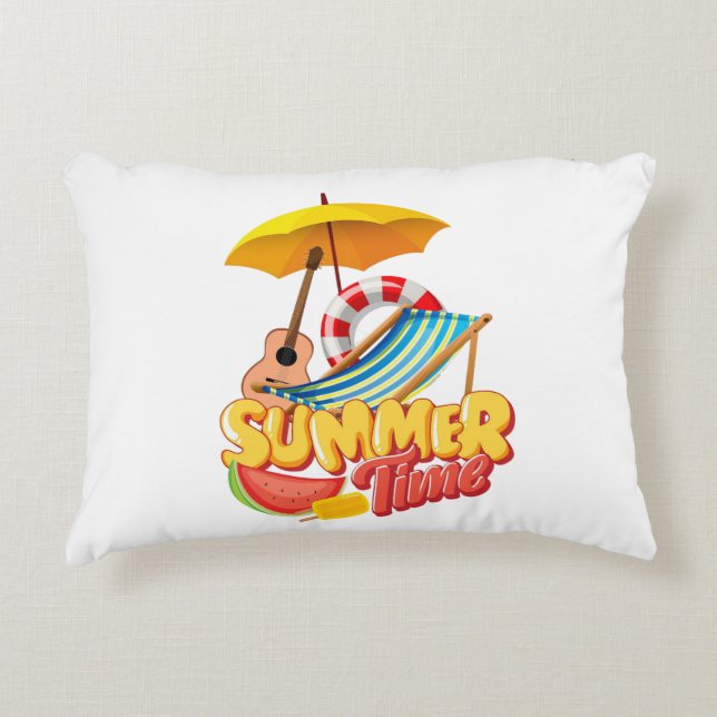 Summer time decorative cushion (Front)