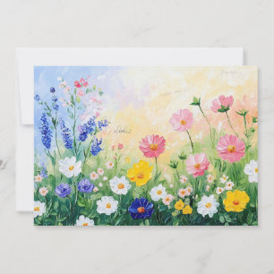 Summer time flat holiday card