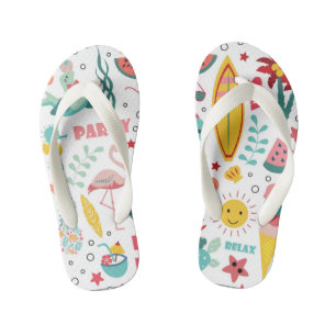 Summer Time Fun Kid's Flip Flops