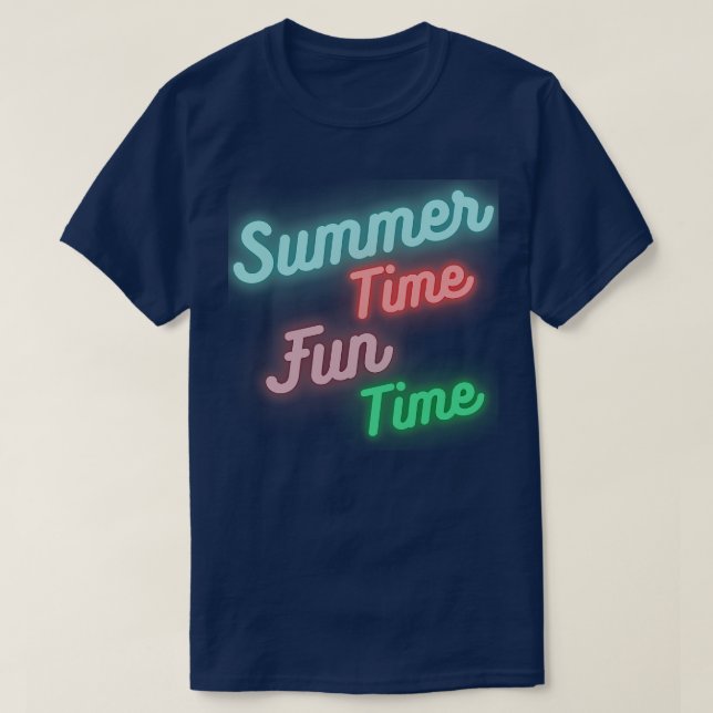 Summer Time Fun Time Fun Summer Beach Sand Surf De T-Shirt (Design Front)
