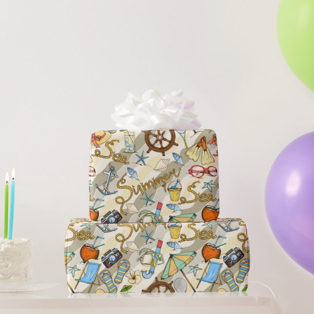 Summer Time Fun  Wrapping Paper (Party Gifts)