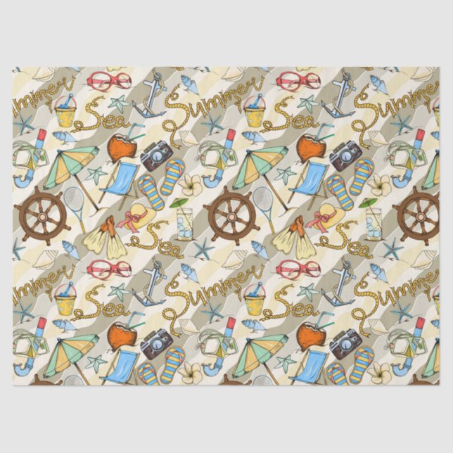 Summer Time Fun  Wrapping Paper (Front)