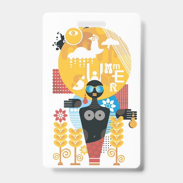 Summer time girl ID badge (Front)