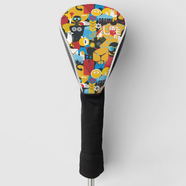Summer time golf head cover (Front)