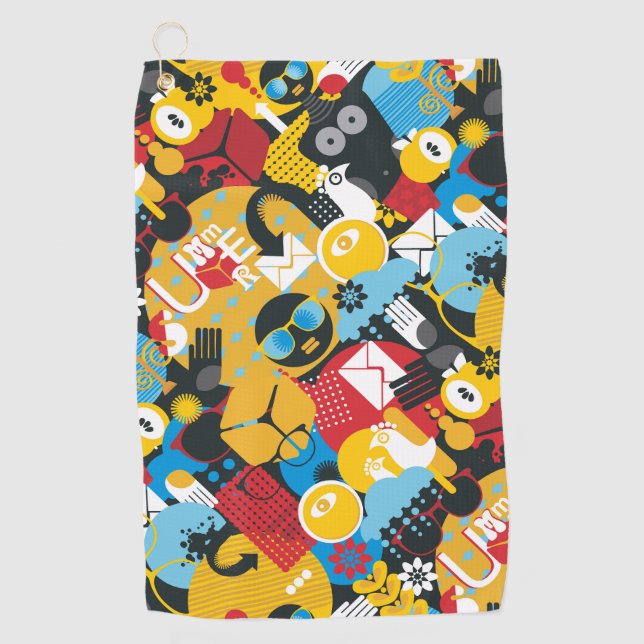 Summer time golf towel (Front)