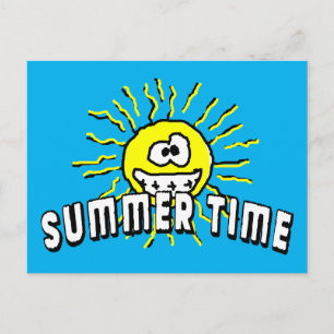 Summer Time - Happy Sun Postcard