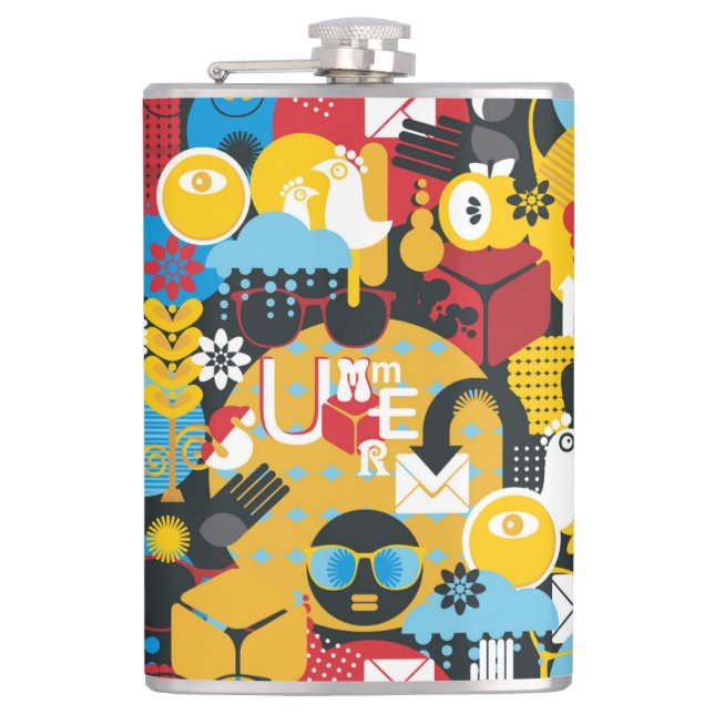 Summer time hip flask (Front)