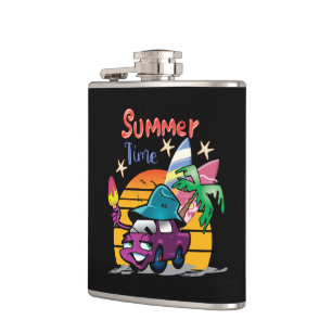Summer Time Hip Flask