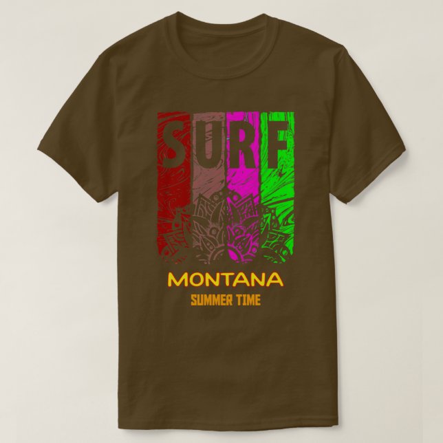 SUMMER TIME IN MONTANA  T-Shirt (Design Front)