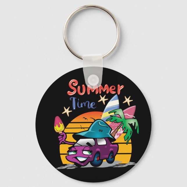 Summer Time Key Ring (Front)