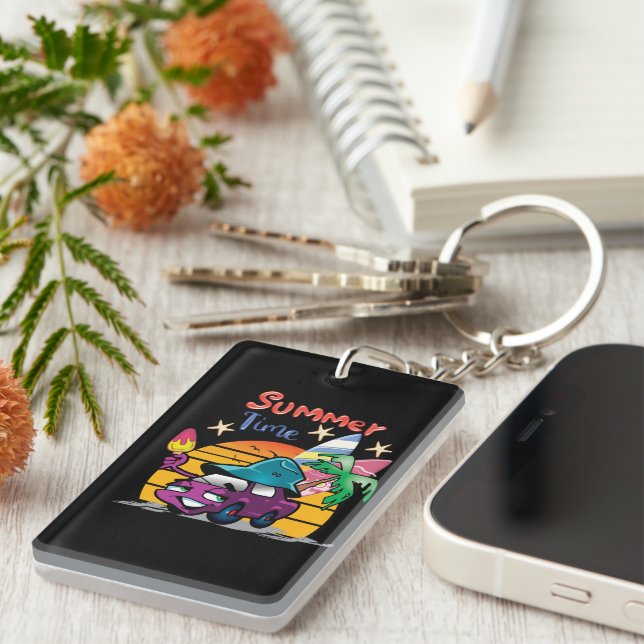 Summer Time Key Ring (Front Right)
