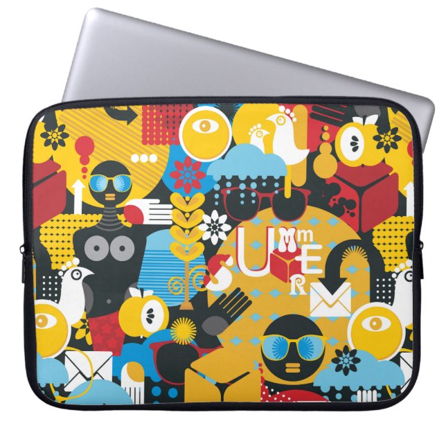 Summer time laptop sleeve (Front)