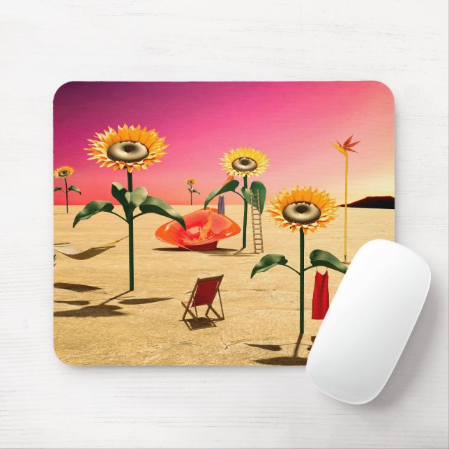 Summer Time Mouse Pad (With Mouse)