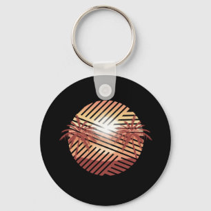 Summer Time Paradise Key Ring