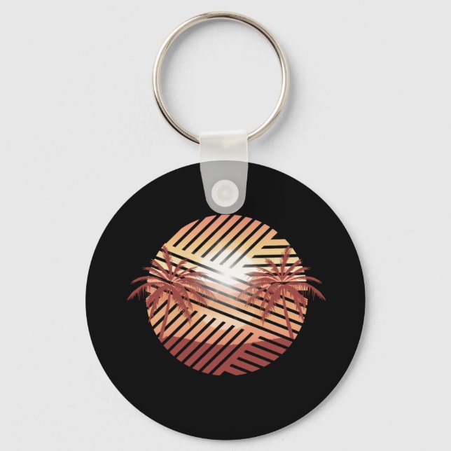 Summer Time Paradise Key Ring (Front)