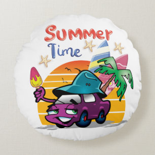 Summer Time Round Cushion