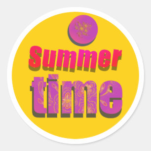 Summer time sticker