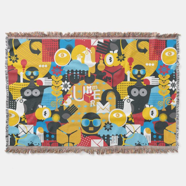 Summer time throw blanket (Front)