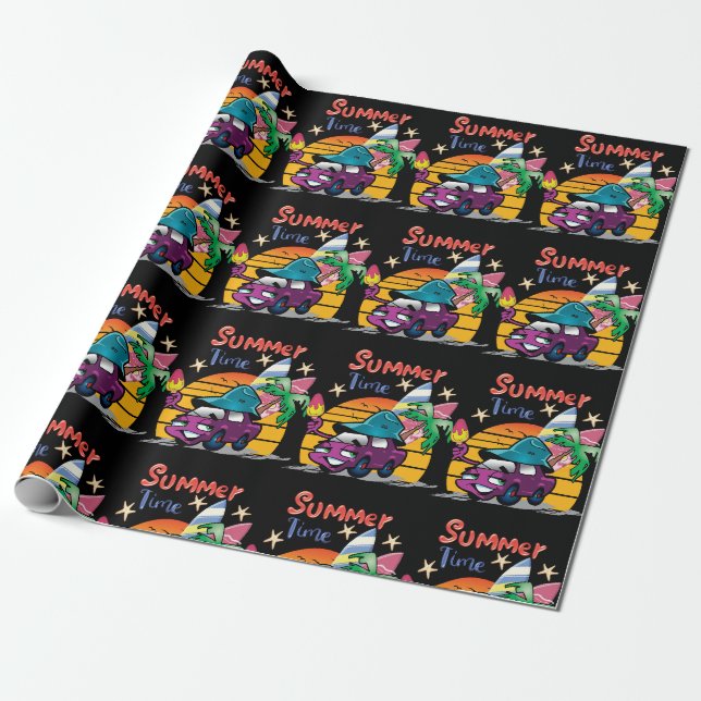 Summer Time Wrapping Paper (Unrolled)