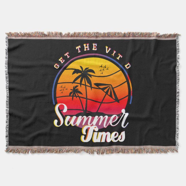 Summer Times Throw Blanket (Front)
