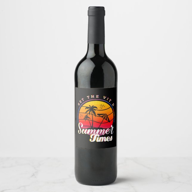 Summer Times Wine Label (Front)