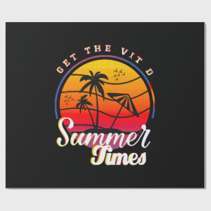 Summer Times Wrapping Paper