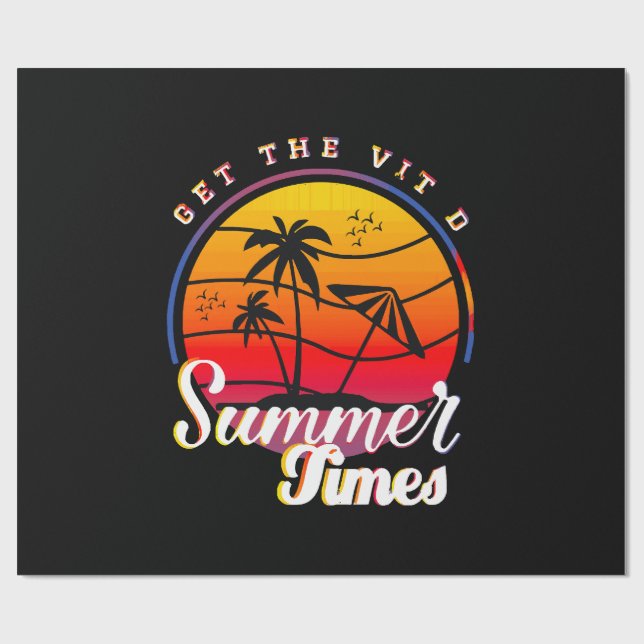 Summer Times Wrapping Paper (Flat)