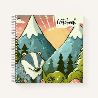  Summer Trails – Sweet Badger in the Mountain Pine Notebook