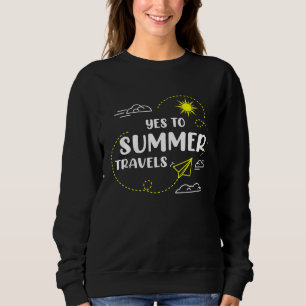 Summer Travel Beach Sun Flight Sweatshirt