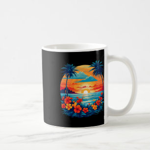 Summer Travel Fun Retro Holiday Camper Beach Sun S Coffee Mug