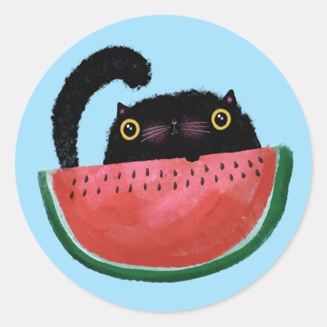 Summer Treat Classic Round Sticker (Front)