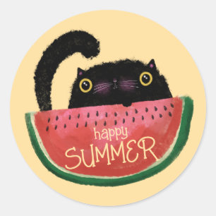 Summer Treat Classic Round Sticker
