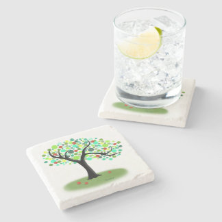 Summer Tree Stone Coaster