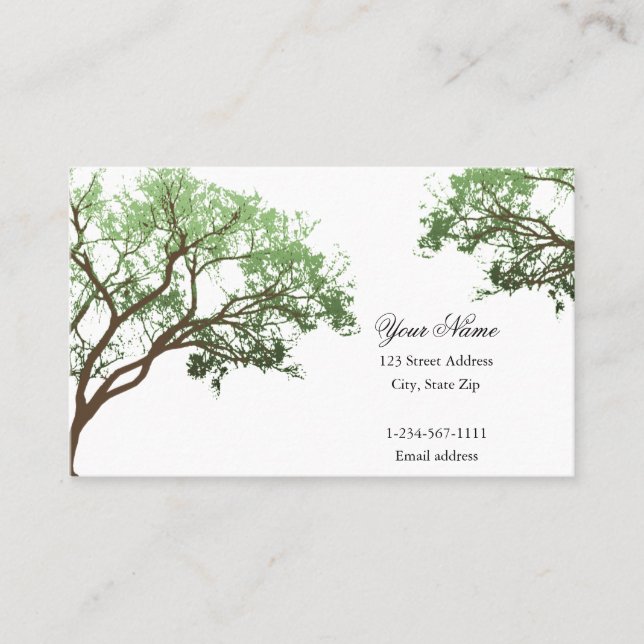 Summer Trees Business Card #2 (Front)