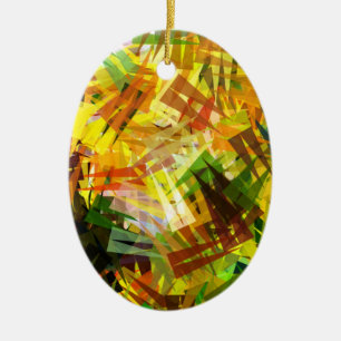 SUMMER TREES CERAMIC ORNAMENT