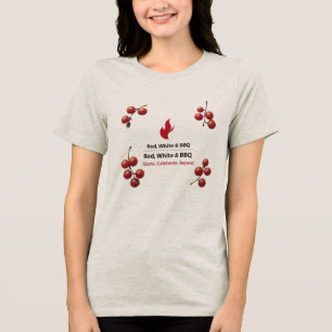 Summer Tri-blend Patriotic Shirt for Women