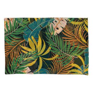 Summer Tropical Bright Plants Pattern Pillowcase