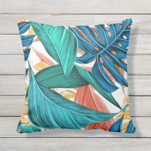 Summer Tropical Floral Cushion