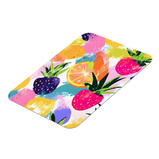 Summer Tropical Fruit Fiesta  Magnet (Left Side)