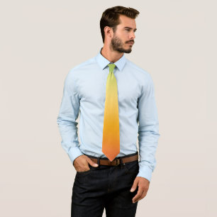 Summer Tropical Gradient Orange Lemon Lime Ombre Tie