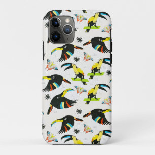 Summer Tropical Jungle Parrot Butterfly iPhone 11 Pro Case