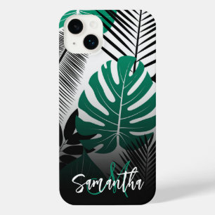 Summer Tropical Leaves iPhone 14 Plus Case