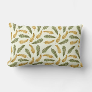 Summer Tropical Leaves Lumbar Cushion