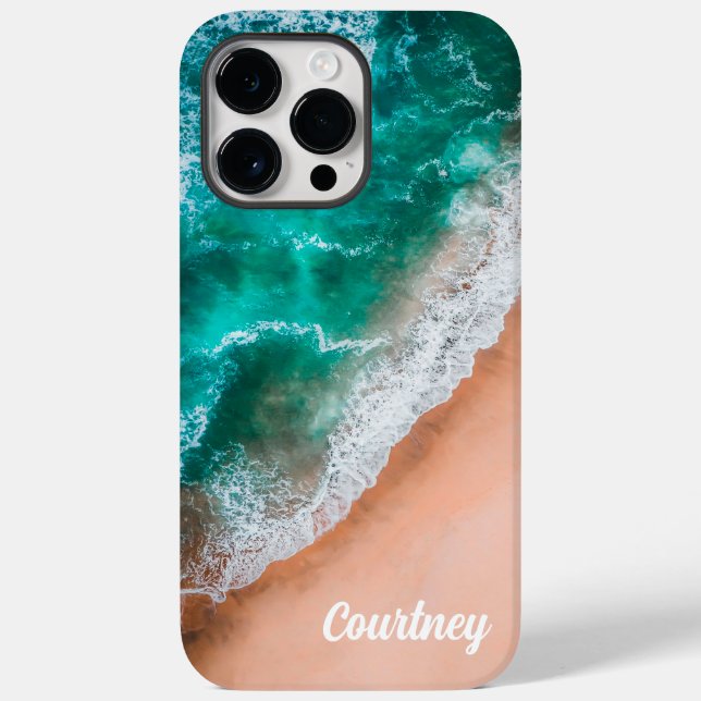 Summer Tropical Ocean Beach Wave Case-Mate iPhone Case (Back)