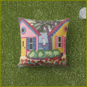 SUMMER TROPICAL SETTING SAILBOAT WATER CUSHION