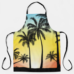 Summer tropical trees apron