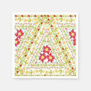 Summer Tropical Wildflowers Paradise Napkin