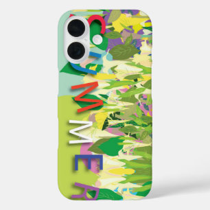 summer tropickal flowers iPhone 16 case
