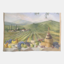 Summer Tuscan Vineyard Wine Landscape Italy Countr